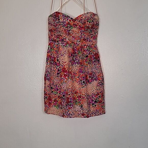 Shoshanna Mini Strapless Mulit Floral Dress - Picture 3 of 14